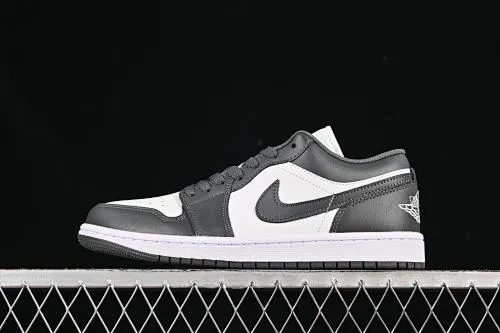 All categories Air Jordan Jordan series basketball shoes Air Jordan 1 Low G version pure original Air Jordan 1 Low AJ1 Joe 1 white and gray color low-top cultural casual sneakers 553558-044